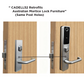 'E-Series' CADELL52 Commercial & Domestic Electronic Lever Lock KIT *BLACK* - Incl. 60mm Mortice Lock (Art. SG-ML60)