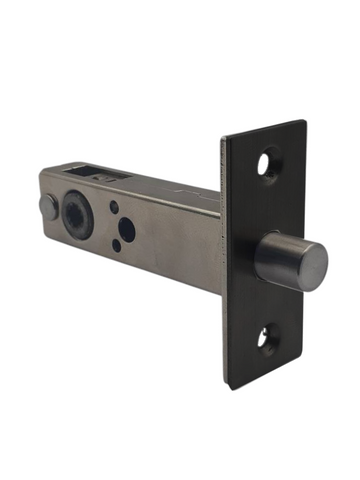H/Duty PRIVACY BOLT (60mm Backset)  - Suits Round Rose Snibs & Indicators *Matte BLACK*