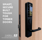 'E-Series' CADELL52 Commercial & Domestic Electronic Lever Lock KIT *BLACK* - Incl. 95mm Mortice Lock (Art. SG-ML95)