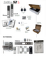 'E-Series' CADELL52 Commercial & Domestic Electronic Lever Lock KIT *Satin Stainless Steel* - Incl. 95mm Mortice Lock (Art. SG-ML95)