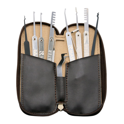 'Pick Set' - Belt PICK SET - 10-Pieces + Tension Tool