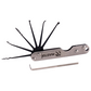 'Jackknife' PICK SET - 6 x Folding Picks (Locking Action) w/ Tensioner Inc. in Handle