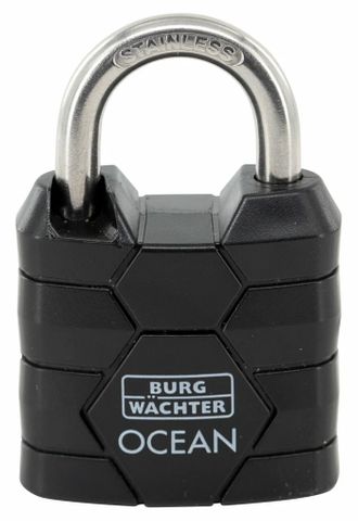 'Ocean' 30mm  PADLOCK - CARDED  (KD)