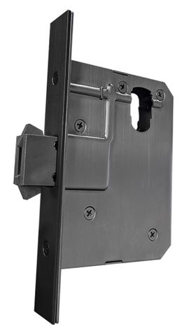 60mm Backset SLIDING DOOR Mortice Lock *Matte Black*