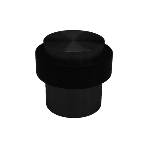 'Architectural' DOORSTOP - 35 dia. x 40mm (h) *Floor Mounted*   304 Stainless Steel *Matte Black*