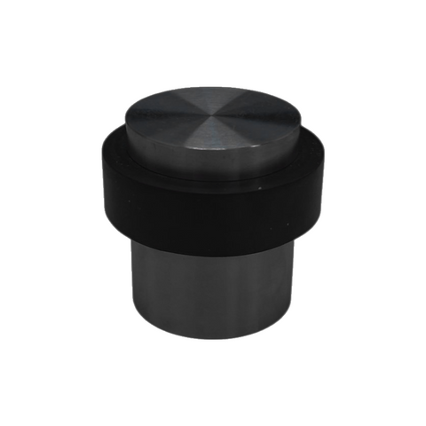 'Architectural' DOORSTOP - 35 dia. x 40mm (h) *Floor Mounted*   304 Stainless Steel *Matte Black*