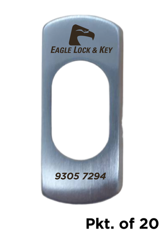 ESCUTCHEON to suit 590 Mortice Locks - Laser Engraved *PKT of 20*