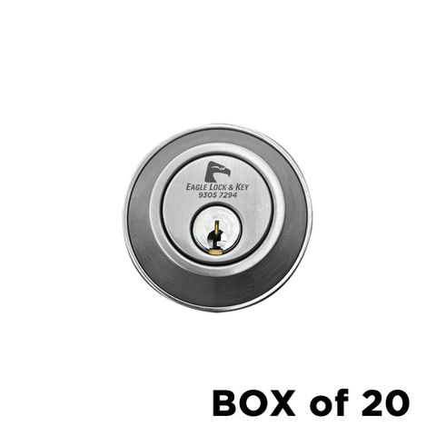 Single Cylinder DEADBOLT (BOX OF 20) - Laser Engraved