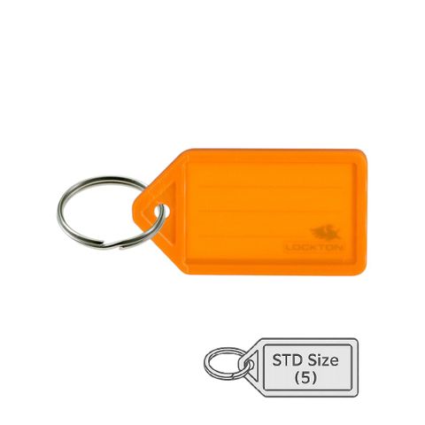 KEY TAGS (FLURO) *Orange Clown-Fish* - Pkt of 20