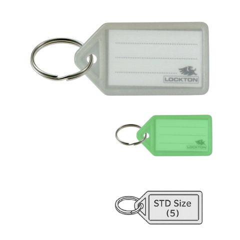 KEY TAGS (FLURO) *Glow-In-Dark White* - Pkt of 20