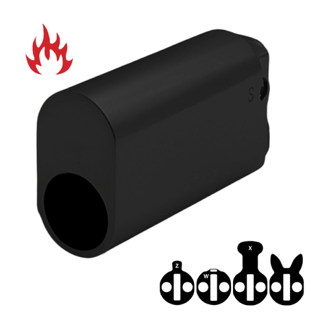 570 OVAL CYL. *EXTENDED* 50mm (ALB) *Matte Black*