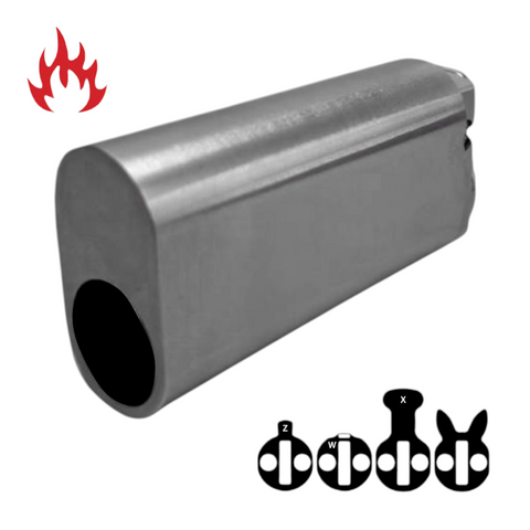 570 OVAL CYL. *EXTENDED* 62mm (ALB) *Satin Chrome*