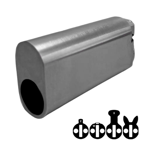 570 OVAL CYL. *EXTENDED* 62mm (ALB) *Satin Chrome*