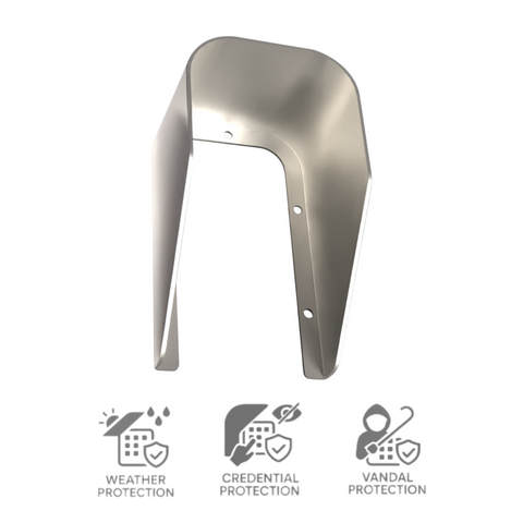 'E-Series' COVER (Weather, Vandal, Credential) - Suits CADELL52 - Stainless Steel