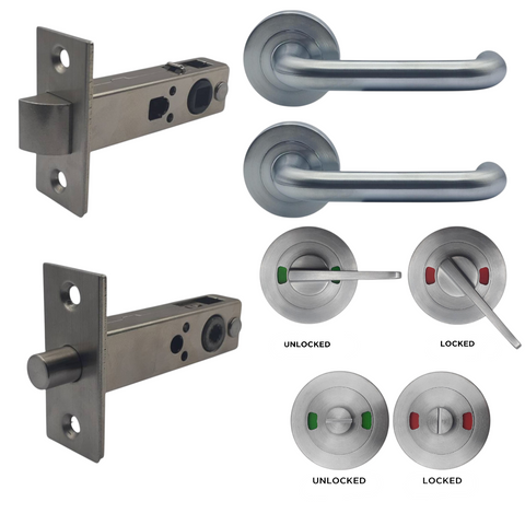 Round Rose LATCH KIT7 (INDICATING TOILET) - Incl. Furniture & Latch