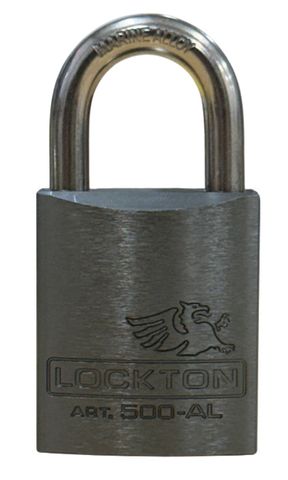 '500 Series'  45mm (KA) PADLOCK 'AL13' *GUN METAL* - S/STEEL SHKL.