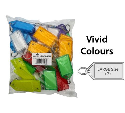 'Refill' *Large* KEY TAGS - VIVID Colours - 35 Tags