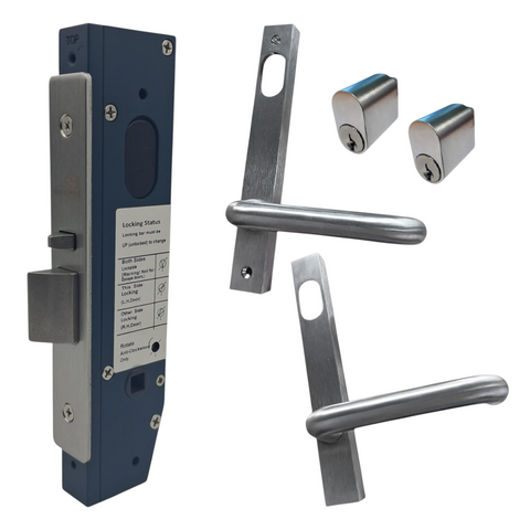30mm Mortice Lock KIT4 (DOUBLE CYL.) - Inc. Lock, Furniture & Cylinders