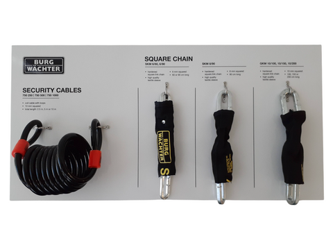 'BURG Display Board' - Chain & Cable Display