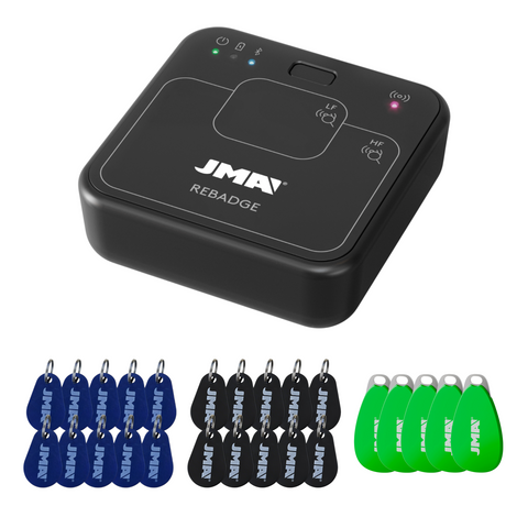 'REBADGE-2'  DEALER KIT - Advanced RFID Fob Duplicator + 25 Cloning Key Fobs