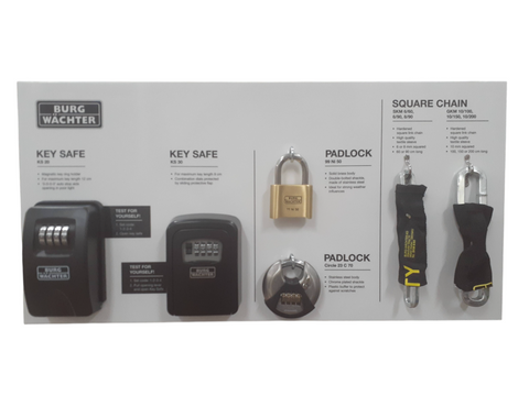 'BURG Display Board' - 4 x Categories (COMBO) Board