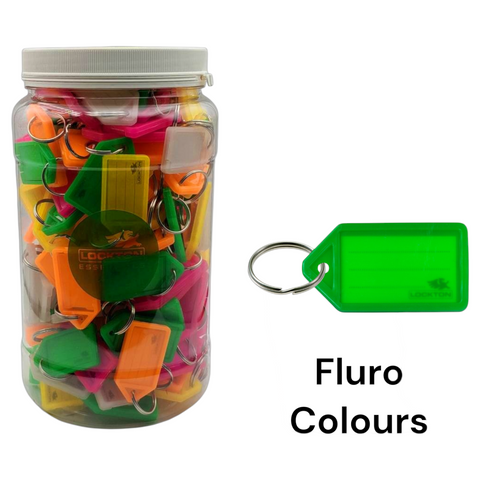 'Jar' KEY TAGS - FLURO Colours - 175 Tags