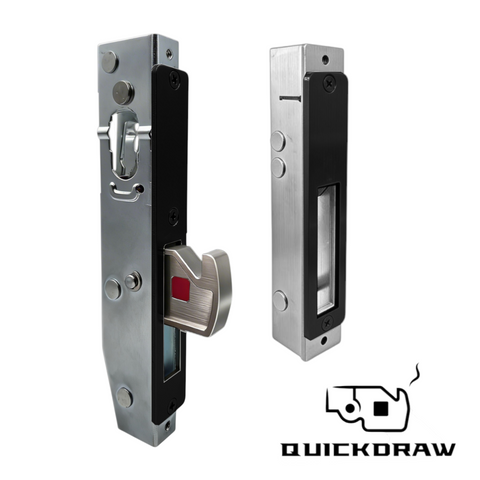 'QuickDraw'  SWING BOLT  *28mm* (Hook Bolt) Mortice Lock *Matte Black*