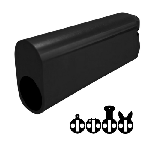 570 OVAL CYL. *EXTENDED* 74mm (ALB) *Matt Black*