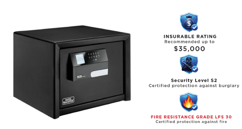 ' Profi-Safe' Security & Fire SAFE *Certified*  - Electronic (15-Litres)