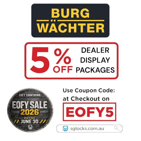 ' BURG WACHTER' - 5% discount on all Safe Stand DEAL PACKAGES (Valid till 30 JUNE 2026)