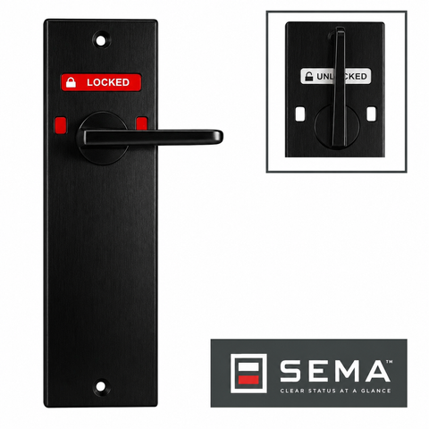'SEMA&trade;' Wide (SQ END) Internal *Locked/Unlocked Ind.* DA Snib Only *BLACK*