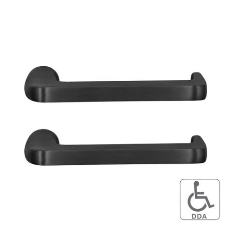 'E-Series' Optional PAIR of HANDLES (No.19) - Suits CADELL Electronic Locks *Black*