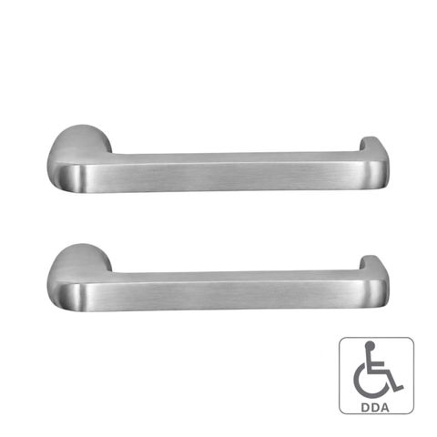 'E-Series' Optional PAIR of HANDLES (No.19) - Suits CADELL Electronic Locks *Satin Stainless Steel*