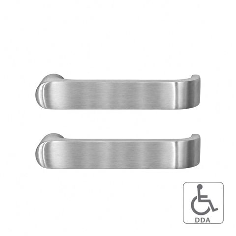 'E-Series' Optional PAIR of HANDLES (No.23) - Suits CADELL Electronic Locks *Satin Stainless Steel*