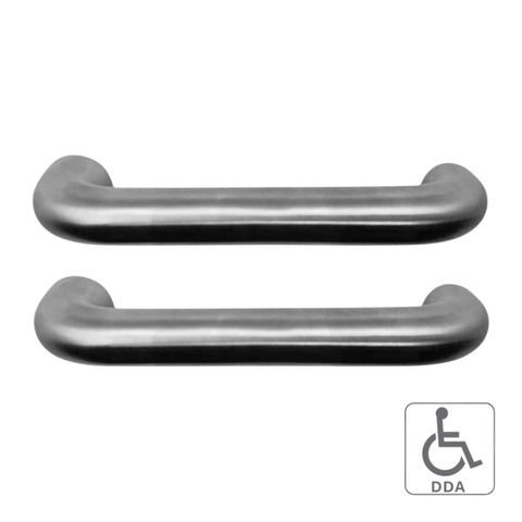 'E-Series' Spare PAIR of HANDLES (Std No.25) - Suits CADELL Electronic Locks *Satin Stainless Steel*