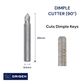 Optional DIMPLE CUTTER (90 deg. Tip) -  Suits LK ORIGEN KEY MACHINE
