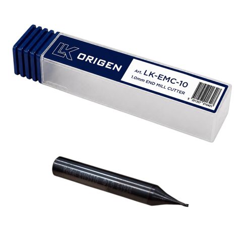 Optional END-MILL CUTTER (1.0mm)  for Thin Multi-Track Internal Groove Keys  -  Suits LK ORIGEN KEY MACHINE