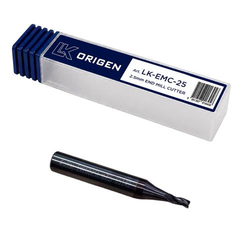 Optional END-MILL CUTTER (2.5mm) For Blade Modification -  Suits LK ORIGEN KEY MACHINE