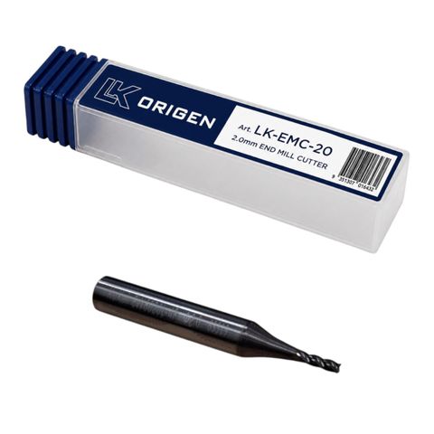 'Standard' END-MILL CUTTER (2.0mm) -  Suits LK ORIGEN KEY MACHINE