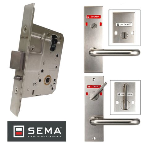 '60mm' Mortice Lock KIT7 (SEMA&trade; INDICATING Em.Turn / DA Snib) - Inc. Lock & Furniture