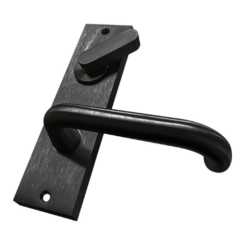 'Square End' - INT PLATE - DA TURN SNIB & LEVER - *Matte BLACK*