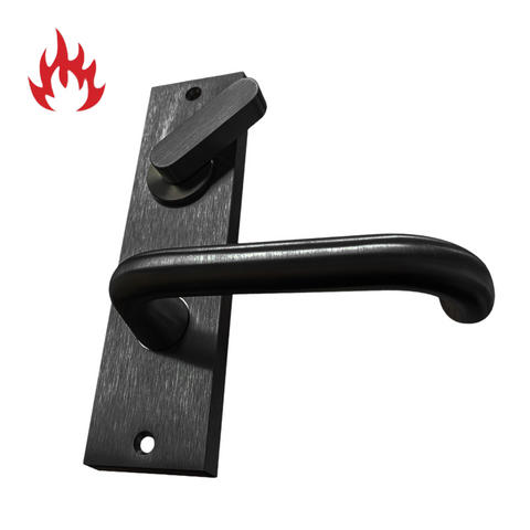 'Square End' - INT PLATE - DA TURN SNIB & LEVER - *Matte BLACK*