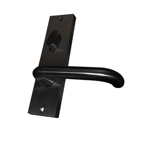 'Square End' - INT PLATE - SNIB & LEVER - *Matte BLACK*