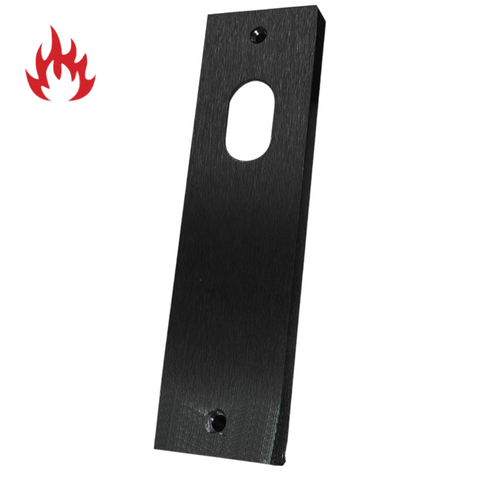 'Square End' - INT PLATE - CYL HOLE ONLY - *Matte BLACK*