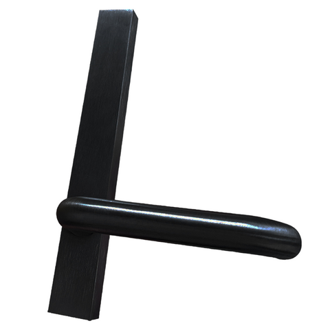 Narrow Stile -  Sq. End - EXT PLATE - LEVER ONLY - *Matte BLACK*