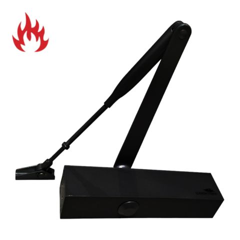 '165 Series' DOOR CLOSER - Rack & Pinion - (2-6) *MATTE BLACK*