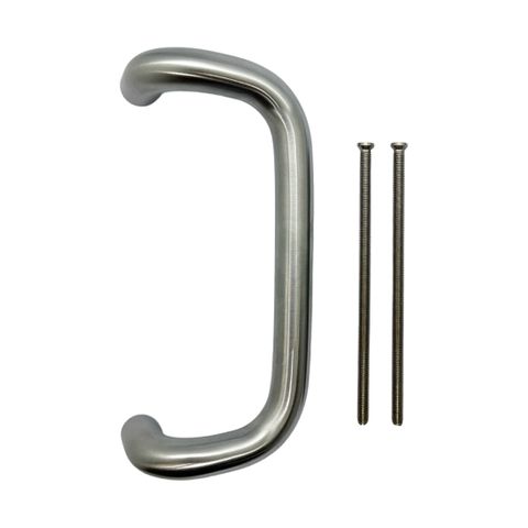 Offset Fixed “D” HANDLE – suits 60mm Mortice lock Furniture with Visible Fix (SQ-04V-SCP, RND-04V-SCP)