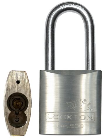 500 Series (LS) 50mm (ALC) PADLOCK - 50mm S/STEEL LONG SHKL.