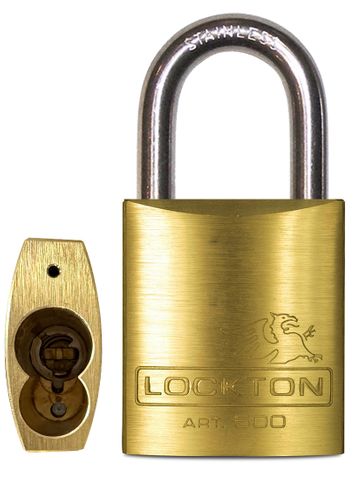 500 Series (LS) 45mm (ALC) PADLOCK - 38mm S/STEEL LONG SHKL.