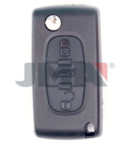 KEY SHELL - 3 Btn + FLIP Blade - Suits CITROEN/PEUGEOT (Like: VA2) - P5